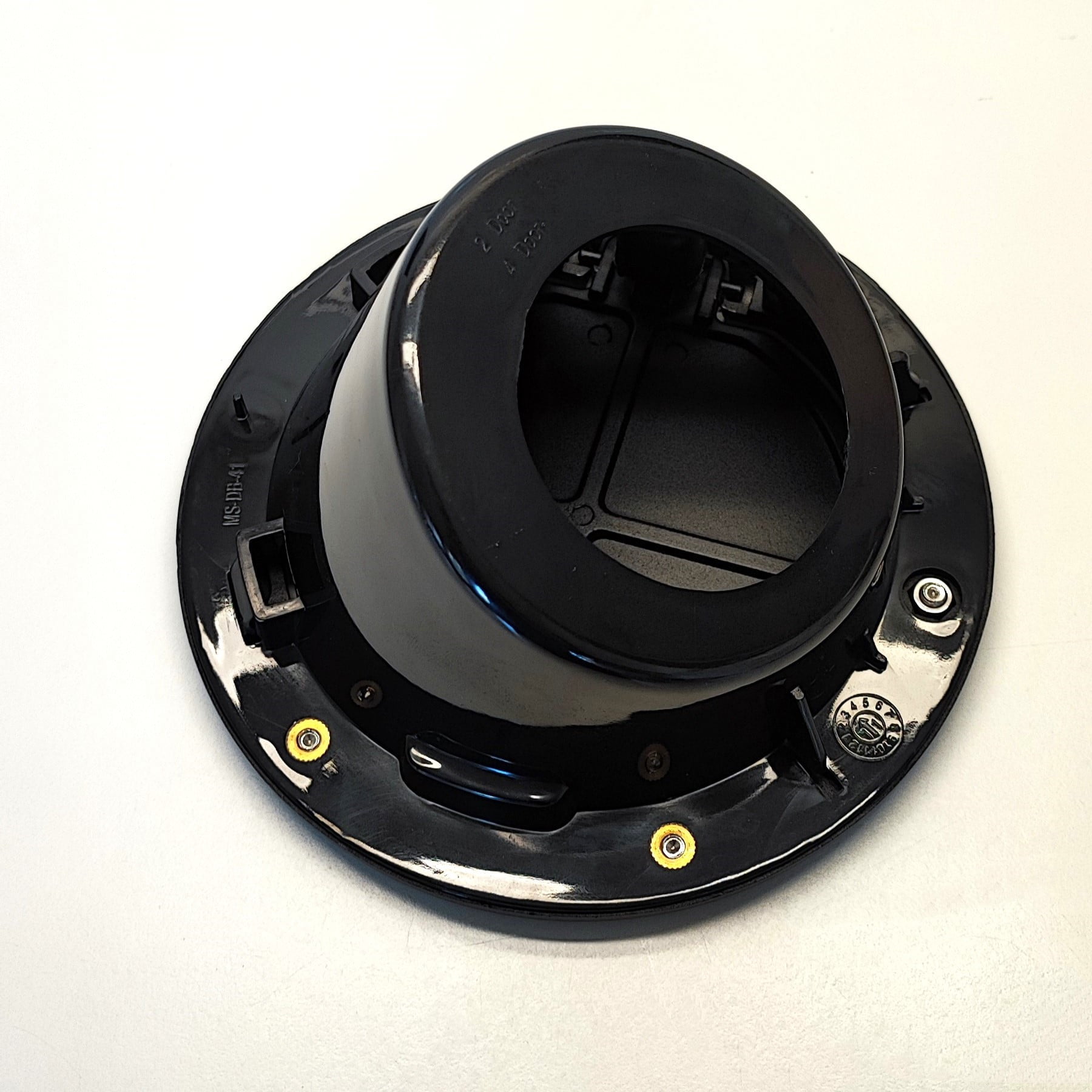 CheroCar Exterior Gas Cap Fuel Filler Cover For Jeep Wrangler JK 2007-2017 - Black ABS+Metal, 1 Year Warranty